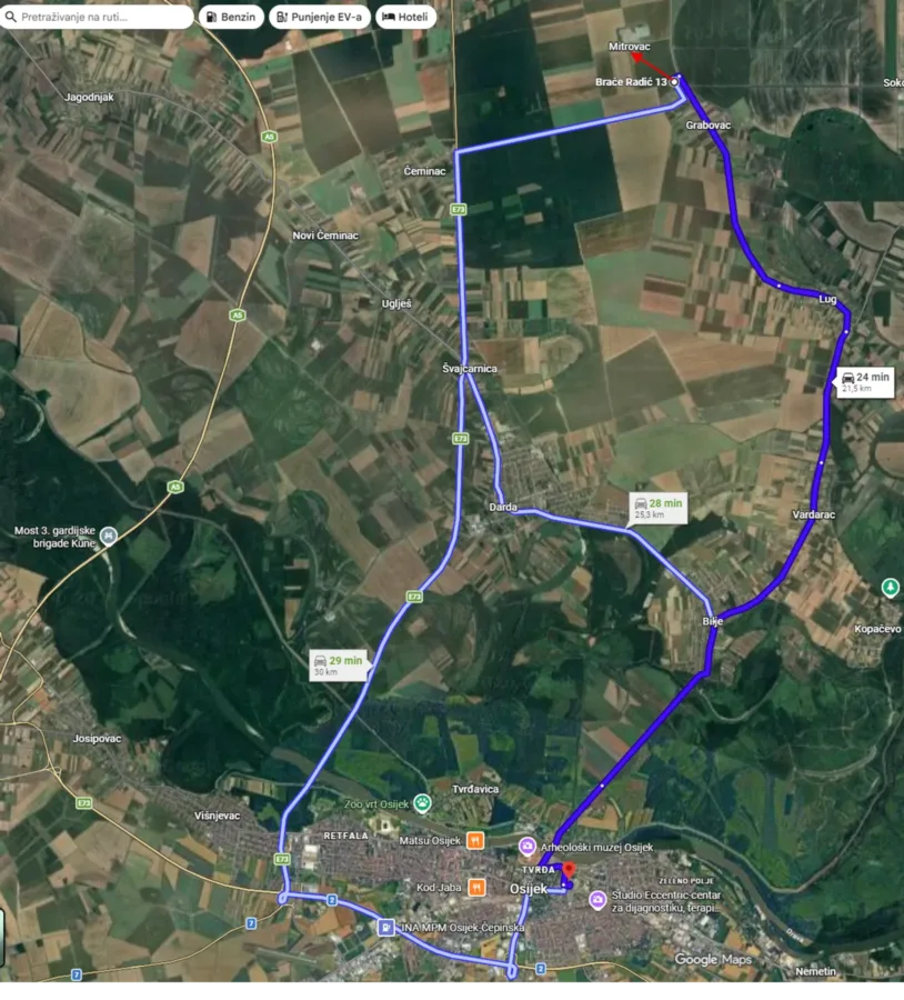 Route campus marshalling yard