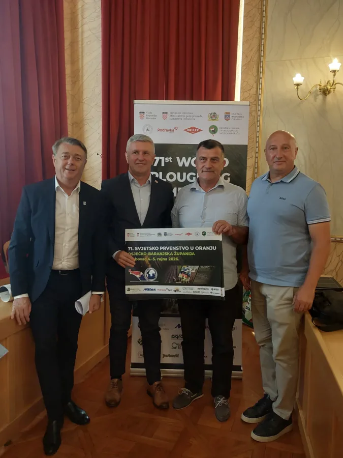 Representatives of the organisers and partners of the 71st World Ploughing Championship in Osijek